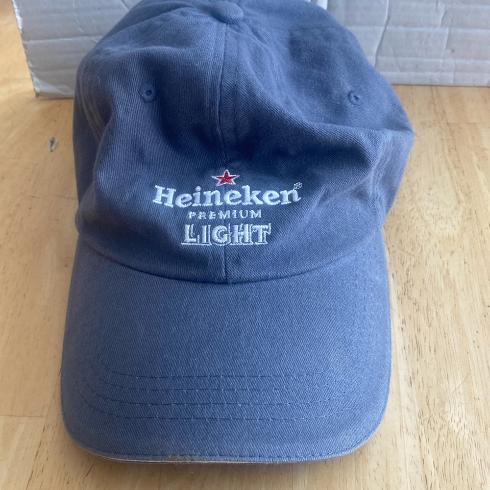 US Open 2006 Heineken light beer baseball cap. Cotton. Grayish blue. Adjustable